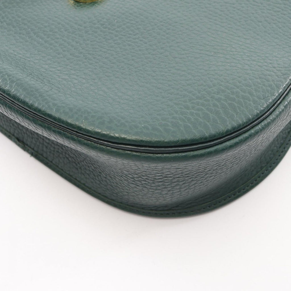 Dior Shoulder Bag CD Logo Green Leather CD — view 8