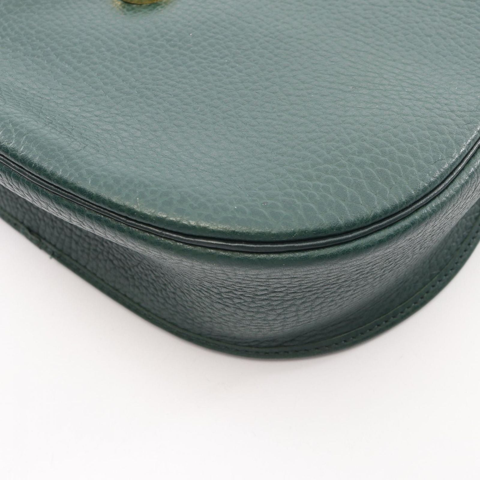 Dior Shoulder Bag CD Logo Green Leather CD — view 8
