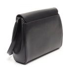 Celine Shoulder Bag Circle Logo Black Leather — view 2
