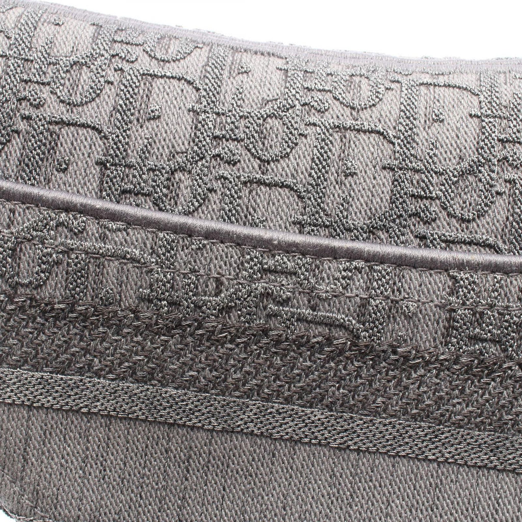 Dior Handbag Saddle Bag Oblique Gray Dark Canvas — view 7