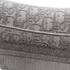 Dior Handbag Saddle Bag Oblique Gray Dark Canvas — view 7