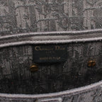 Dior Handbag Saddle Bag Oblique Gray Dark Canvas — view 4