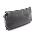 Prada Shoulder Bag Tri Black Leather Triangle Logo — view 2