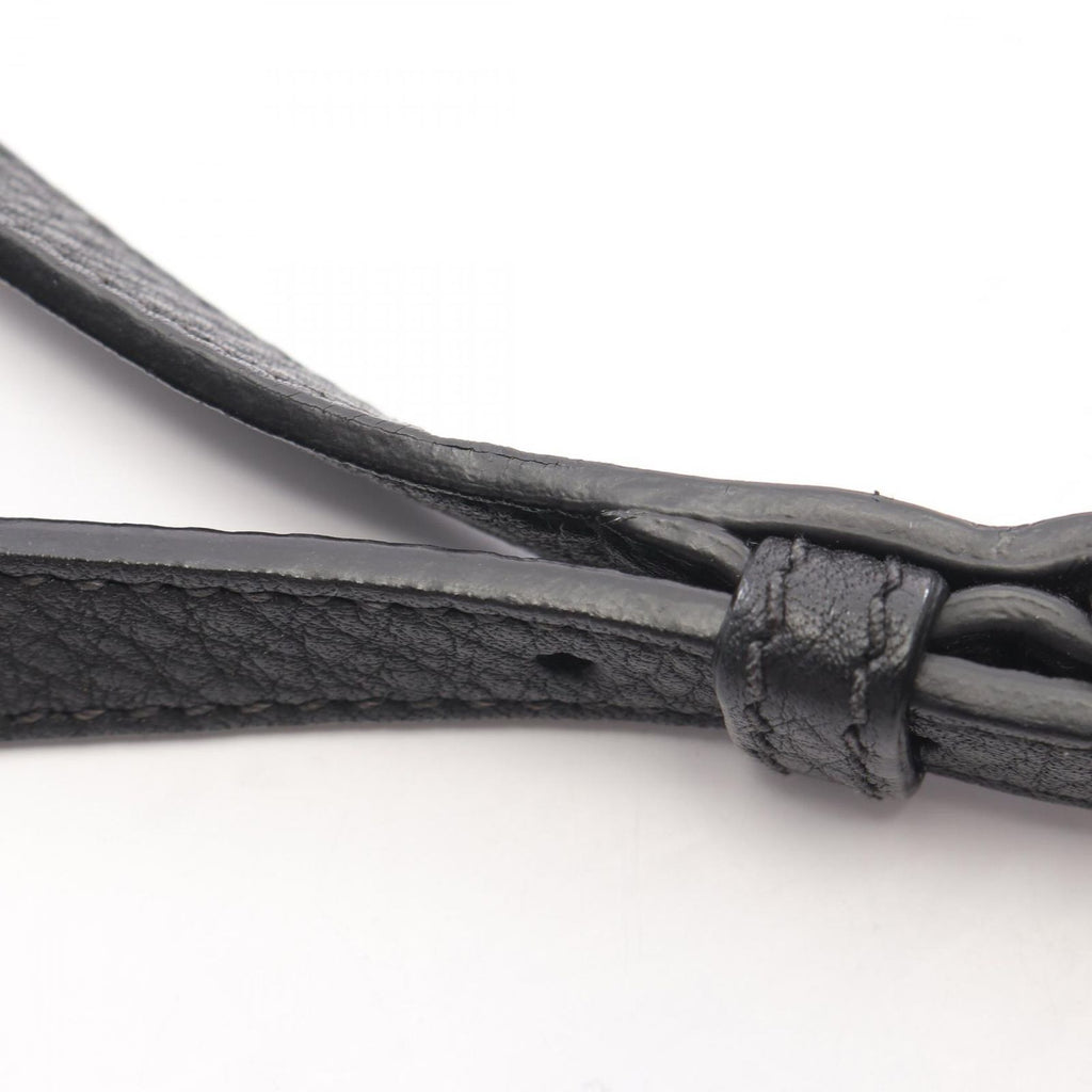 Prada Shoulder Bag Tri Black Leather Triangle Logo — view 7