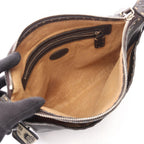 Fendi Shoulder Bag Selleria Brown Beige Black Leather — view 3