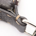Fendi Shoulder Bag Selleria Brown Beige Black Leather — view 6