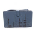 Bottega Veneta Clutch Micro Macro Blue Black Lambskin