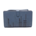 Bottega Veneta Clutch Micro Macro Blue Black Lambskin
