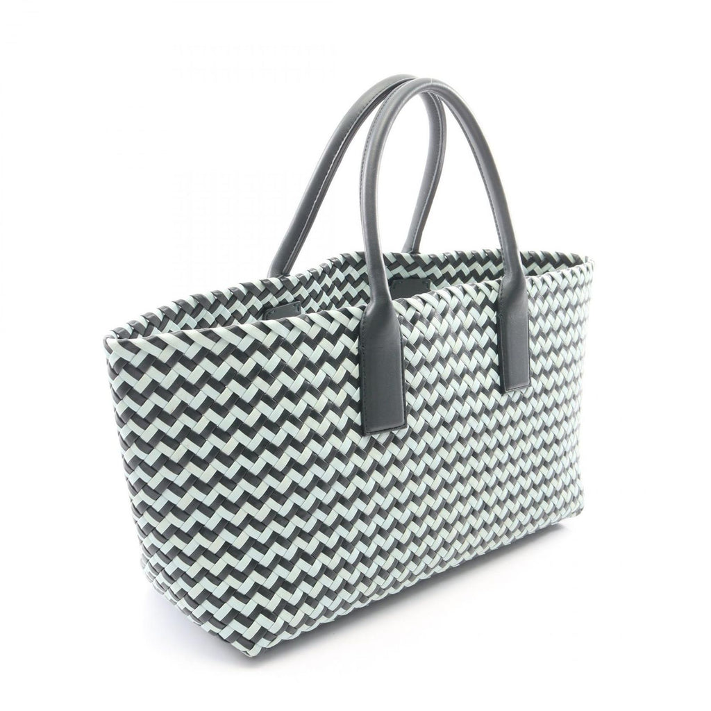 Bottega Veneta Tote Bag Intretchart Navy Light Blue Leather — view 2