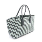 Bottega Veneta Tote Bag Intretchart Navy Light Blue Leather — view 2