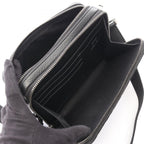 Dior Shoulder Bag Gravity Black Leather Zip Pouch — view 3