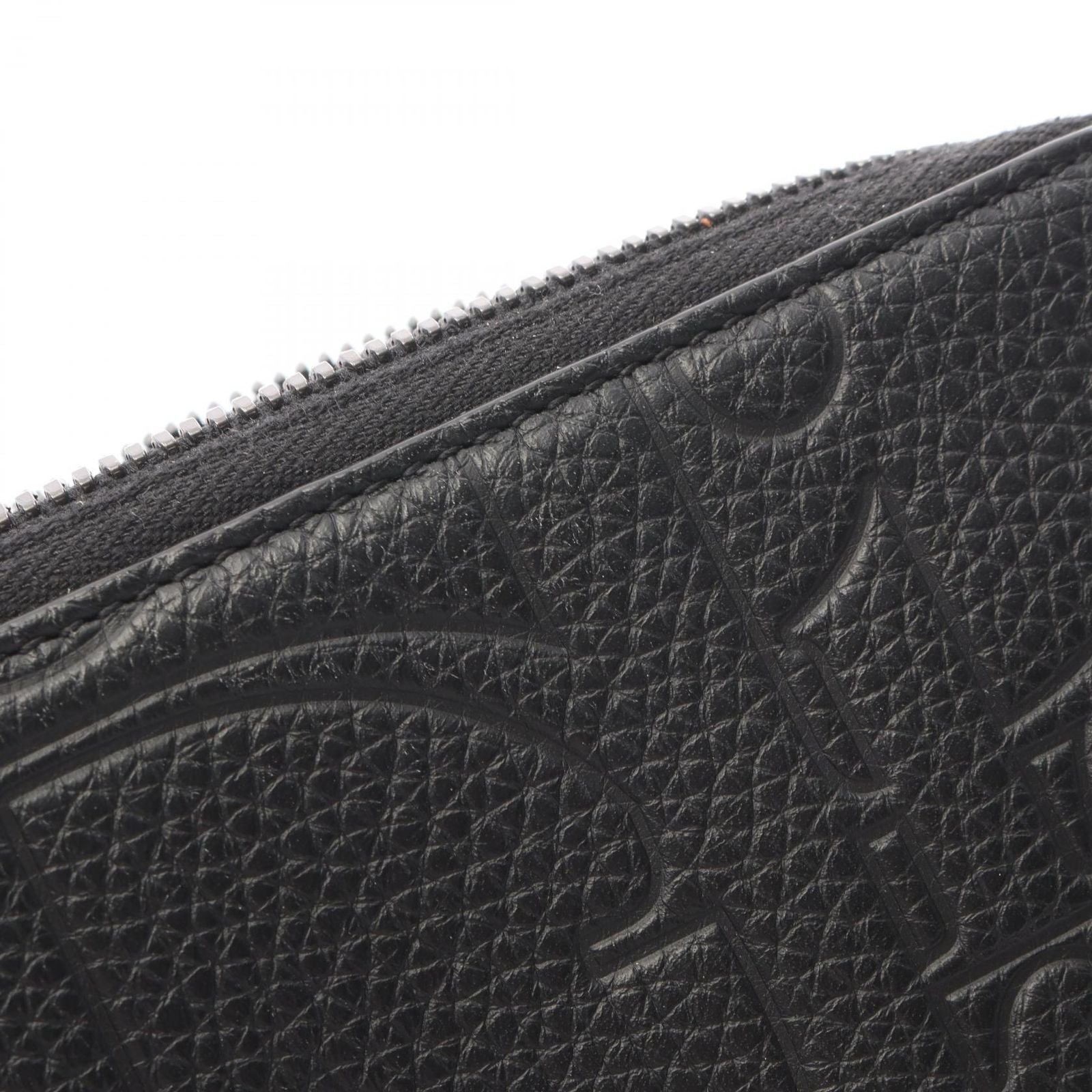Dior Shoulder Bag Gravity Black Leather Zip Pouch — view 8