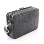 Dior Shoulder Bag Gravity Black Leather Zip Pouch — view 2