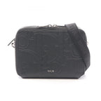 Dior Shoulder Bag Gravity Black Leather Zip Pouch