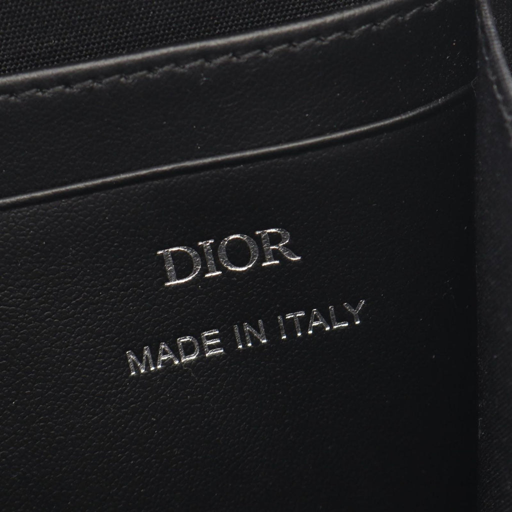 Dior Shoulder Bag Gravity Black Leather Zip Pouch — view 4