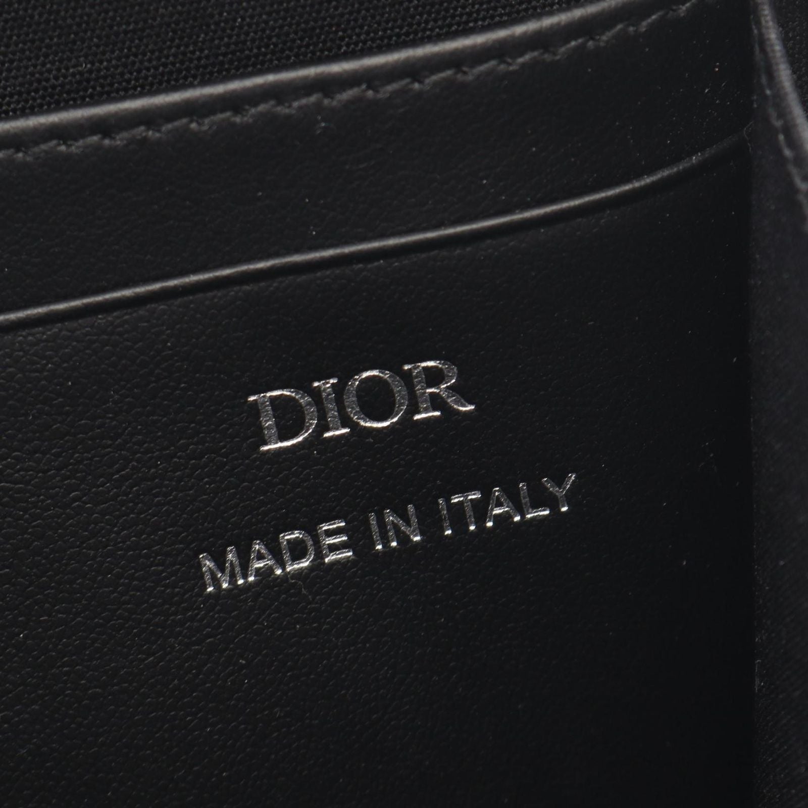 Dior Shoulder Bag Gravity Black Leather Zip Pouch — view 4