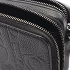 Dior Shoulder Bag Gravity Black Leather Zip Pouch — view 7