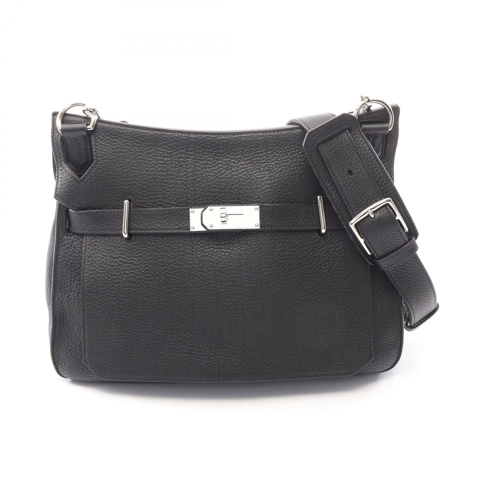 Hermes Shoulder Bag Gipsiere 34 Black Leather