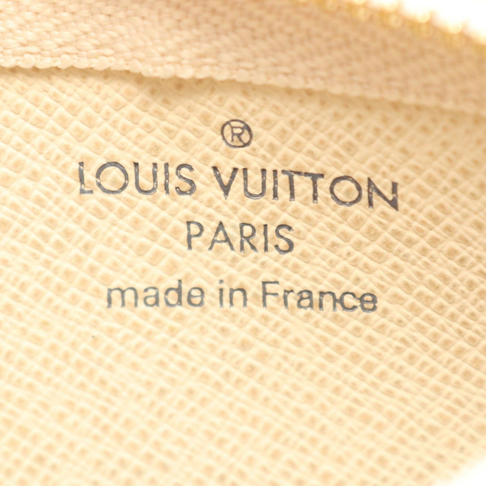 Louis Vuitton Coin Purse Pochette Cles Damier Azur Key Ring Included — view 4