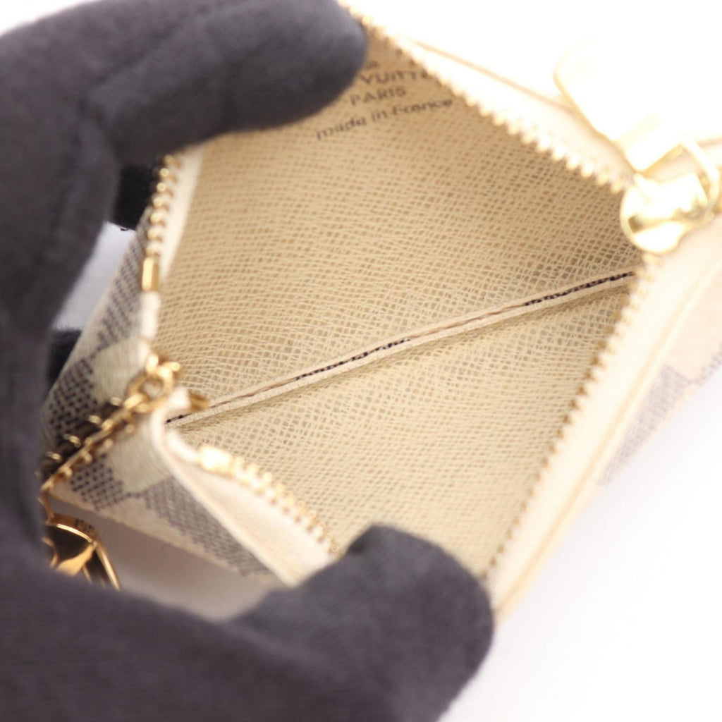 Louis Vuitton Coin Purse Pochette Cles Damier Azur Key Ring Included — view 3