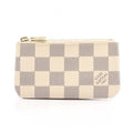 Louis Vuitton Coin Purse Pochette Cles Damier Azur Key Ring Included