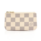Louis Vuitton Coin Purse Pochette Cles Damier Azur Key Ring Included