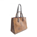 Louis Vuitton Tote Bag On The Go MM Monogram Giant Reverse Canvas Leather — view 2