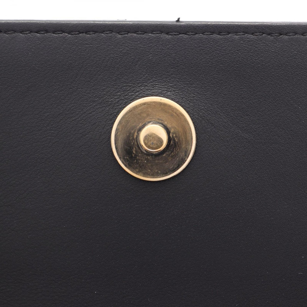 Chanel Shoulder Bag CC Logo Full Flap Black Lambskin CC Small Chain — view 6