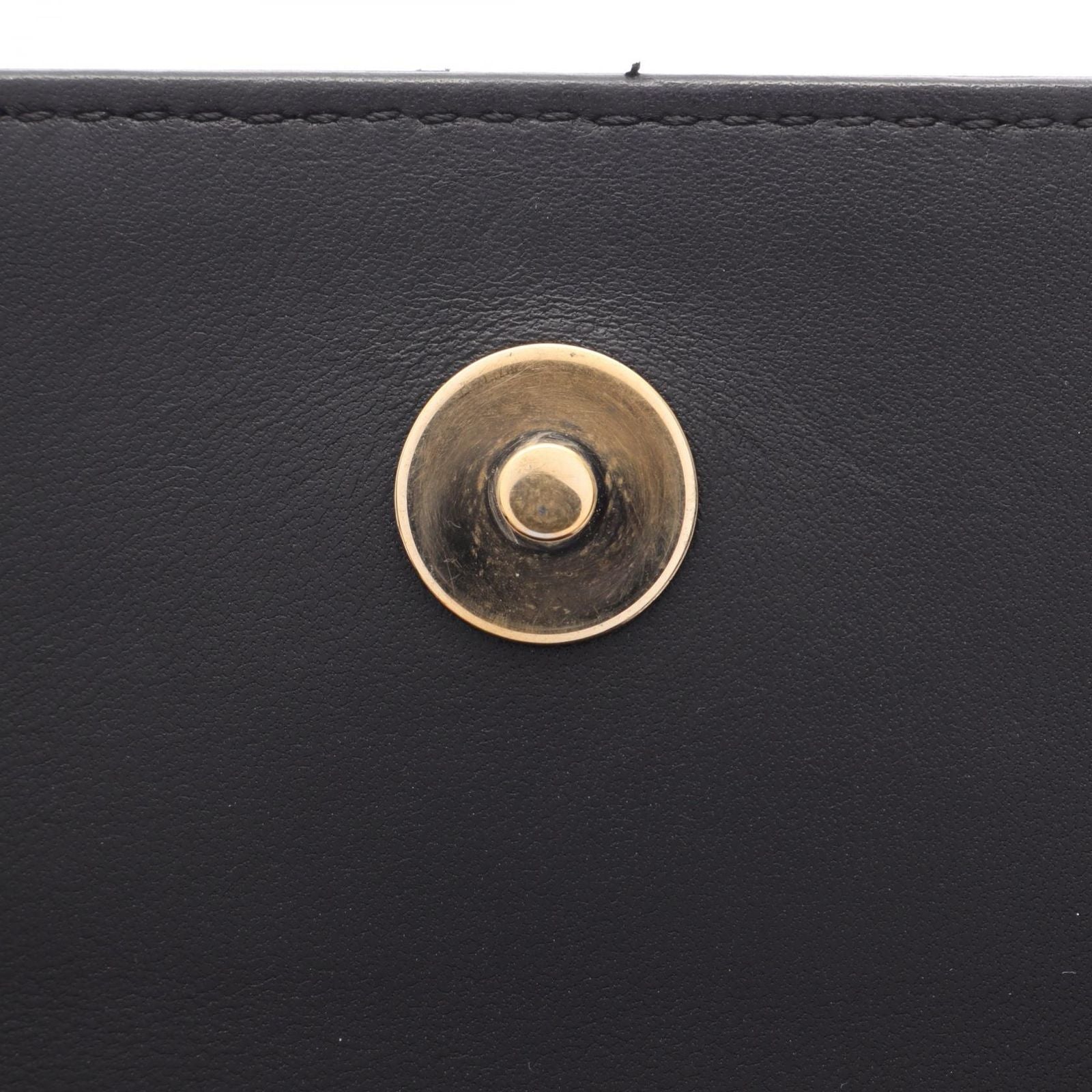 Chanel Shoulder Bag CC Logo Full Flap Black Lambskin CC Small Chain — view 6