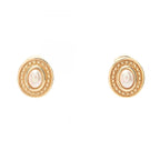 Dior Earrings Gold Pearl