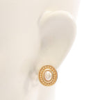 Dior Earrings Gold Pearl — view 4
