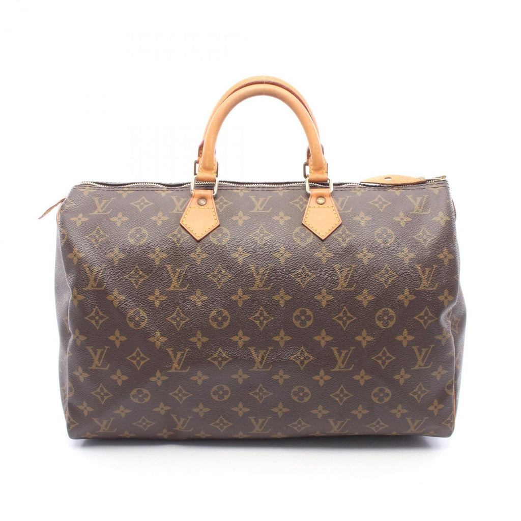 Louis Vuitton Speedy 40 Monogram Canvas Leather Handbag