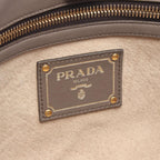 Prada Tote Bag 2-Way Gray Ju Leather Shoulder — view 4