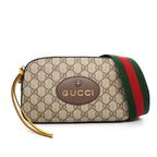 Gucci Shoulder Bag Neo Vintage Beige GG Supreme Canvas Leather Gold