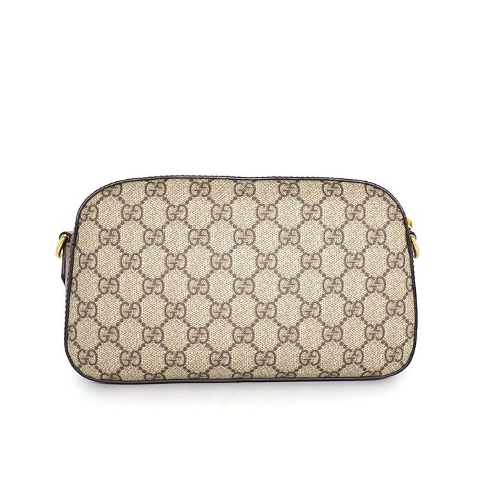 Gucci Shoulder Bag Neo Vintage Beige GG Supreme Canvas Leather Gold — view 2