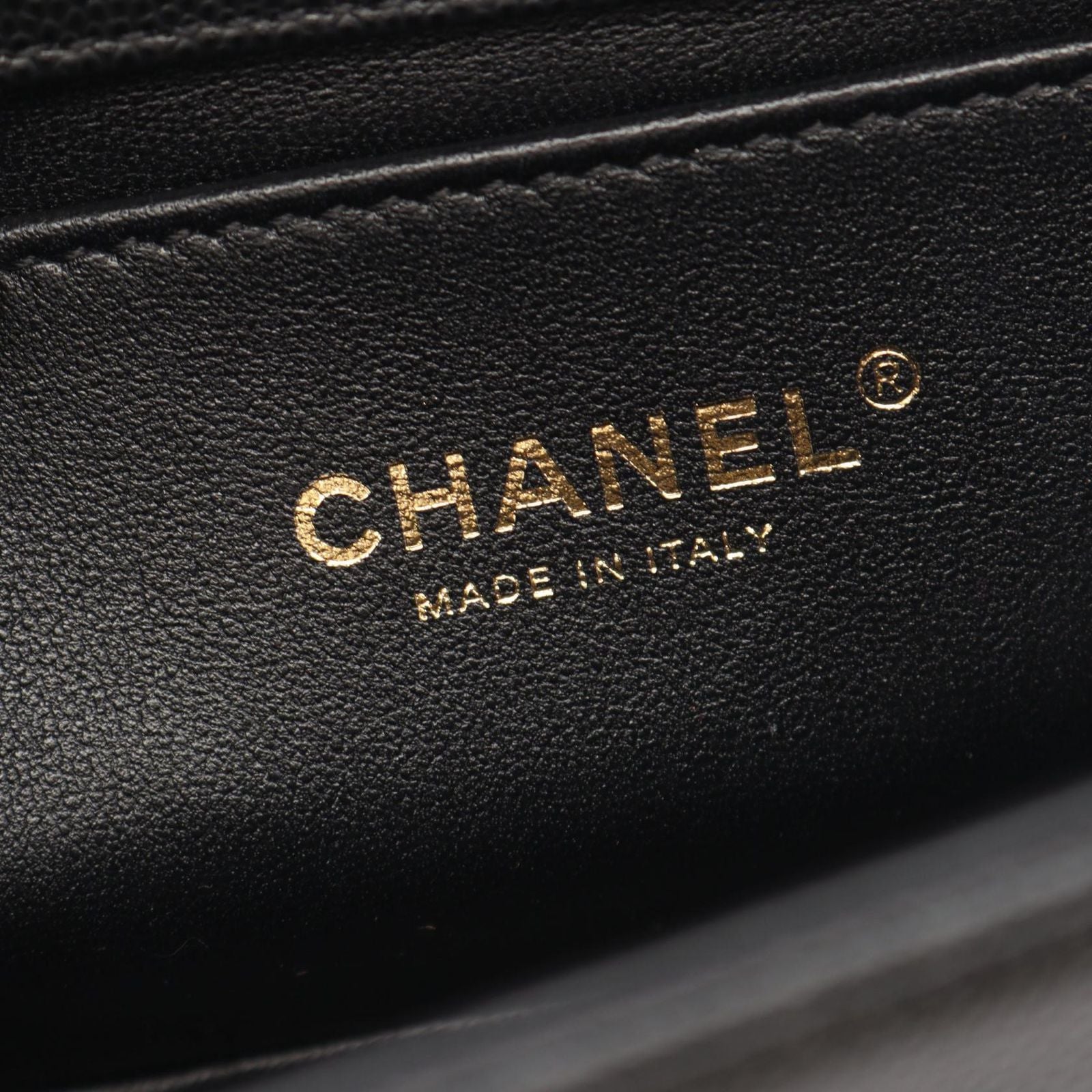 Chanel Shoulder Bag Boy Small Black Caviar Leather Chain — view 4