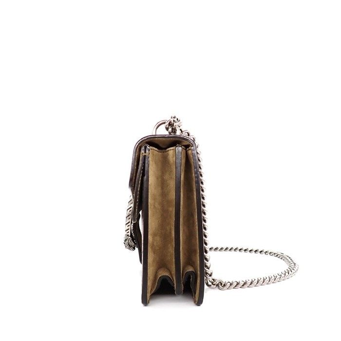 Gucci Shoulder Bag Dionysus Khnrn Beige GG Supreme Canvas Silver — view 3