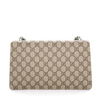 Gucci Shoulder Bag Dionysus Khnrn Beige GG Supreme Canvas Silver — view 2