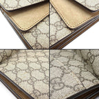 Gucci Shoulder Bag Dionysus Khnrn Beige GG Supreme Canvas Silver — view 8