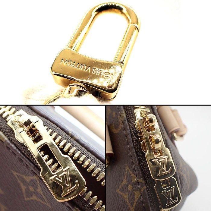 Louis Vuitton Shoulder Bag Speedy Bandouliere 20 Beige Monogram Canvas Vachetta — view 7