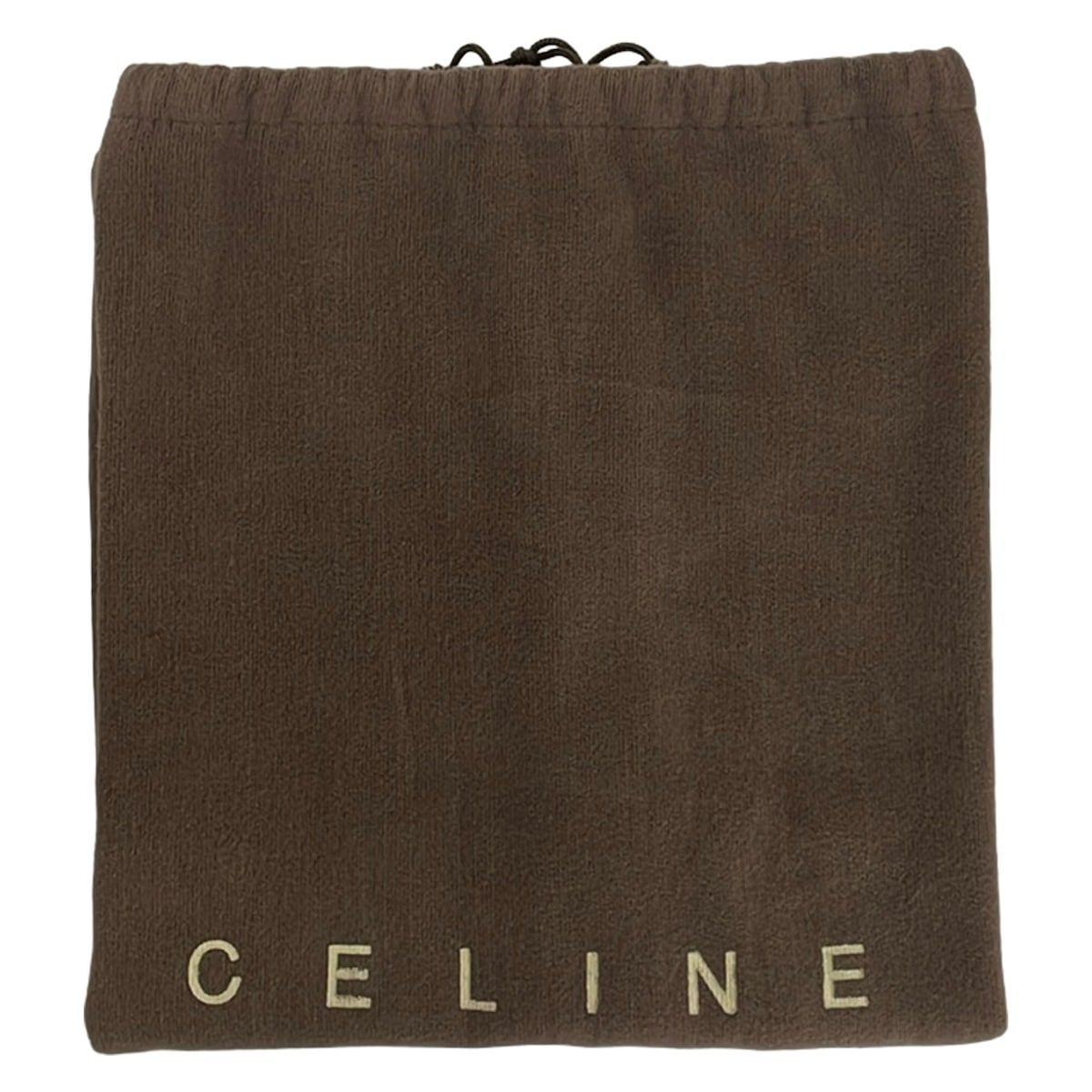 Celine Tote Bag Paris Macadam Boogie Navy Ivory Dark Brown Leather — view 8