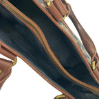 Celine Tote Bag Paris Macadam Boogie Navy Ivory Dark Brown Leather — view 7