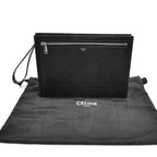 Celine Triomphe Clutch Black Vintage — view 7