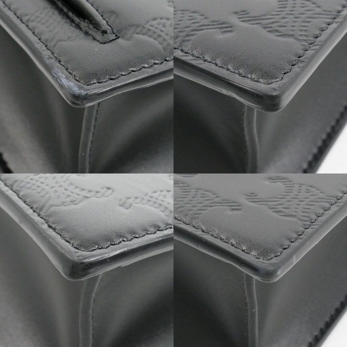 Celine Triomphe Clutch Black Vintage — view 5