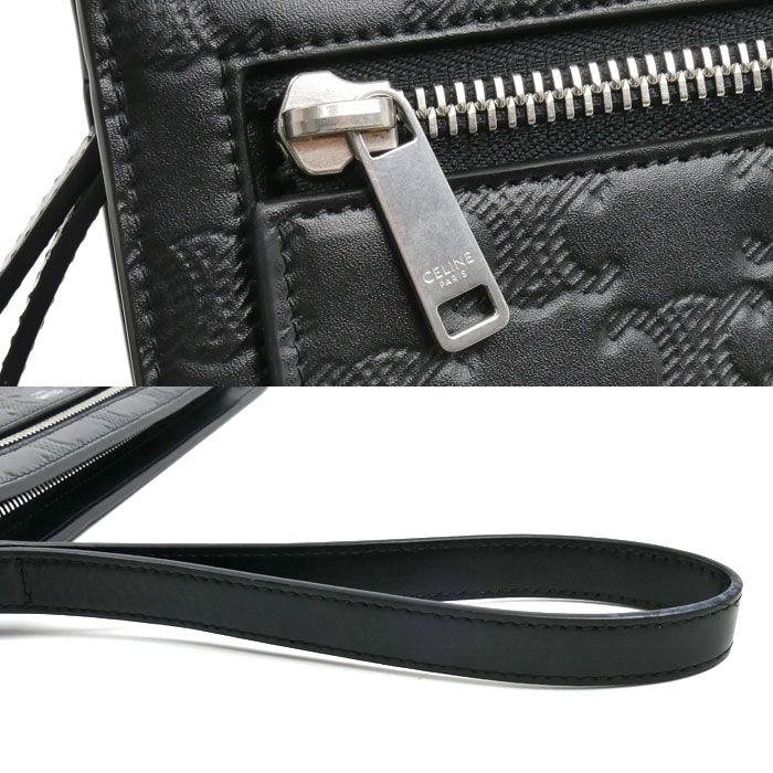 Celine Triomphe Clutch Black Vintage — view 6