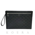 Celine Triomphe Clutch Black Vintage