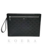 Celine Triomphe Clutch Black Vintage