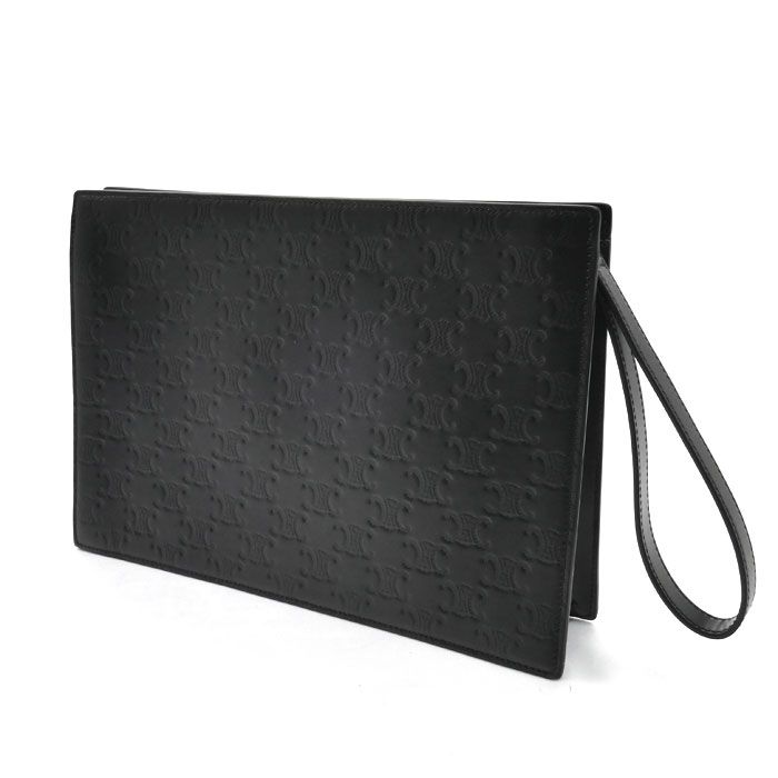 Celine Triomphe Clutch Black Vintage — view 2