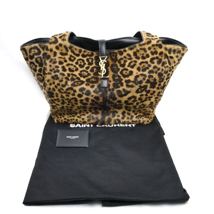 Saint Laurent Tote Bag Leopard Vintage — view 8