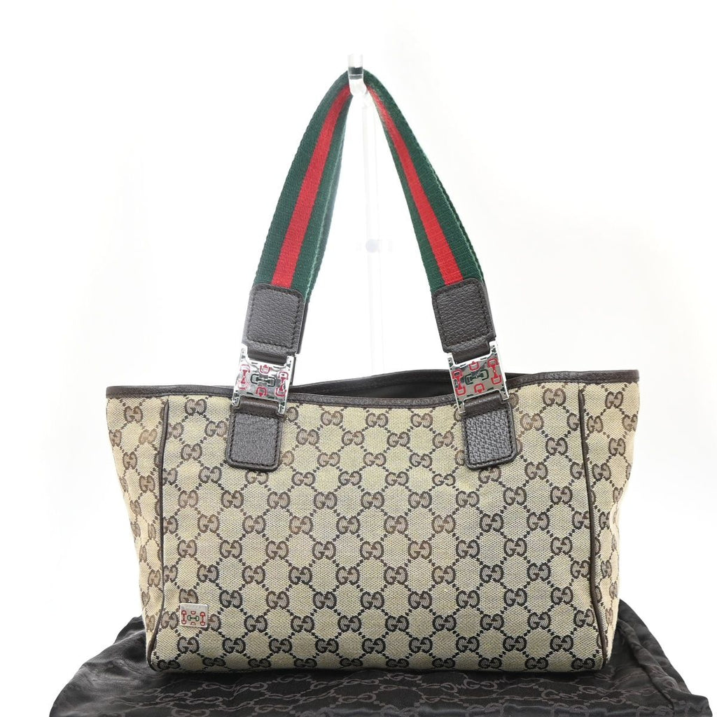 Gucci Sherry Hand Tote Bag GG Canvas Leather — view 3